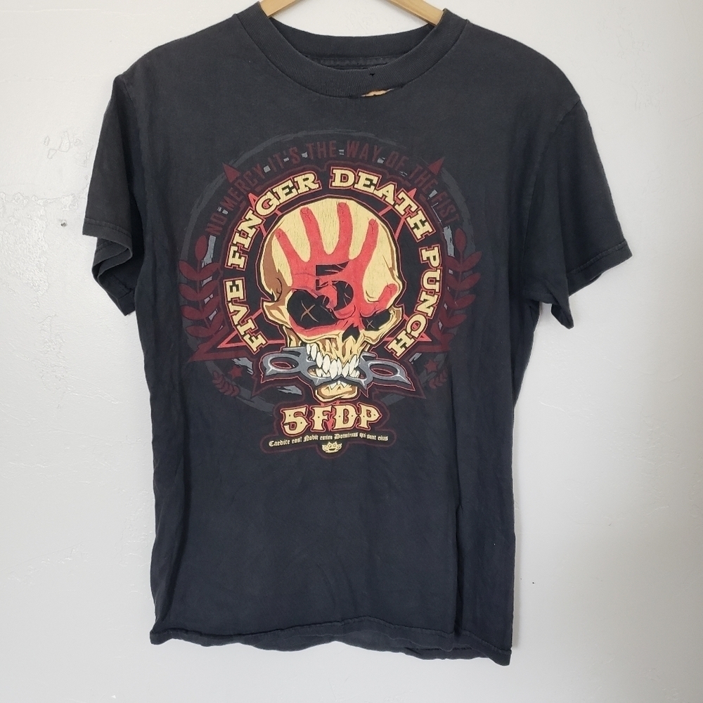 Five Finger Death Punch 5FDP Black Short Sleeve T-shirt Band Tee Concert Sm Med